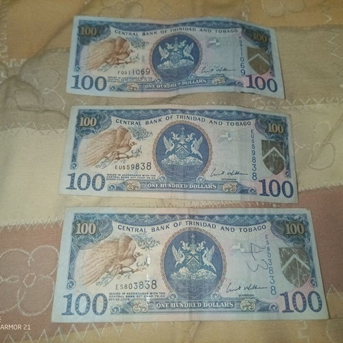 Trinidad and Tobago 2006 banknotes like new, pack of 3