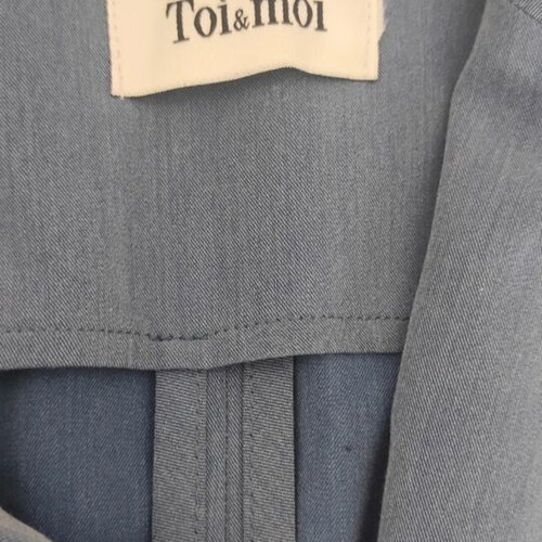 Toi & Moi sleeveless blazer turquoise, size M
