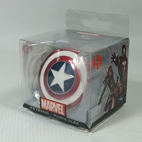 Semic Marvel Captain America Shield Metal Keychain 5cm new