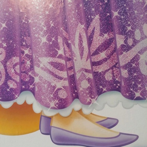Rapunzel wall sticker used, Disney kids room decor