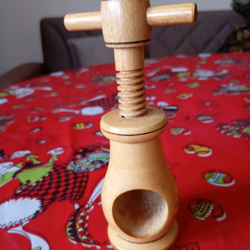 Vintage wooden nutcracker hand made like new