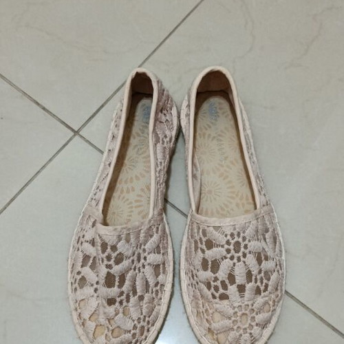 Marks & Spencer espadrilles with lace, size 38, soft pink