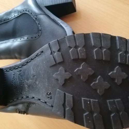 Alpe leather boots used, black, size 37