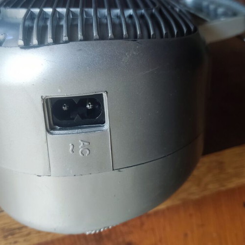 Radio cassette player with power cable