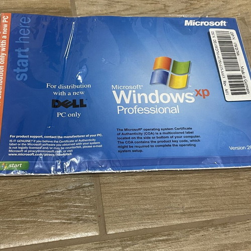 Windows XP Professional CD Service Pack 2 like new, Dell support