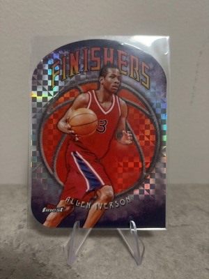 2024-25 Topps Finest Allen Iverson Finishers Refractor Die-Cut 76ers Card new
