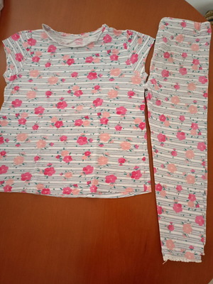 Mothercare girls' sets used, pack of 2, size 5-6 years, floral