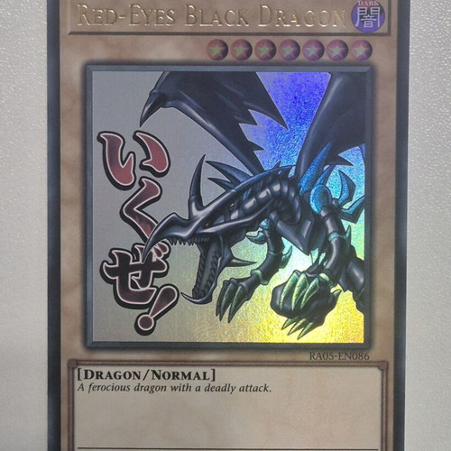 Yu-Gi-Oh! cards Slifer the Sky Dragon, Red-Eyes Black Dragon, Winged Dragon of Ra like new