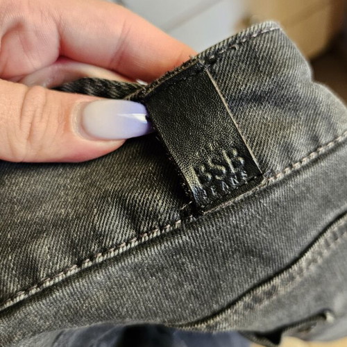 BSB black denim salopette