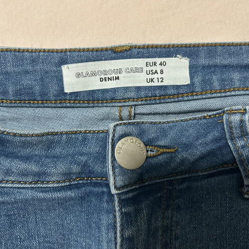 Glamorous women's denim bermuda shorts like new, size L 40