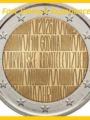 Κροατία 2026 επετειακό UNC νόμισμα 2 ευρώ για την Κροατική Ραδιοτηλεόραση