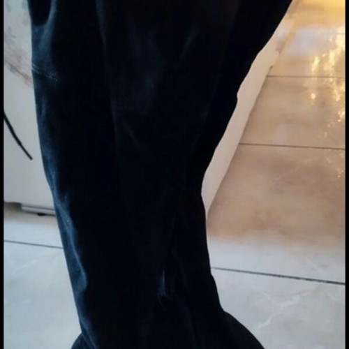 Sante over-the-knee boots black, like new, suede
