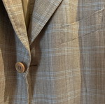 Checked jacket used, size 52, blue