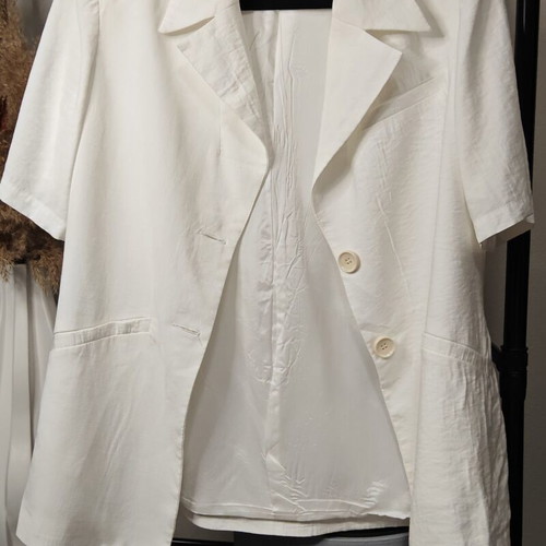 Blazer Arpyes white off white, like new, oversized fit, short sleeve