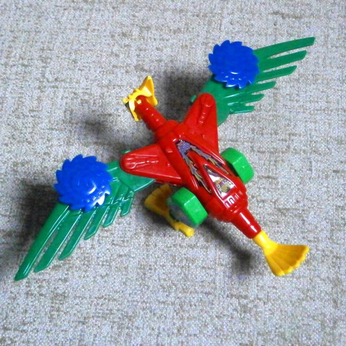 YING Bianxing vintage transformer bootleg bird robot figure, open card