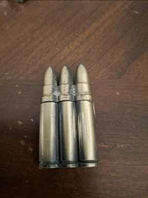 Hunter Bullet Lighter used, triple bullet design, collectible