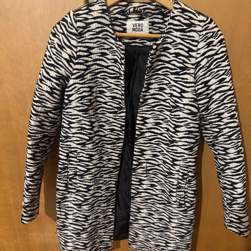 Vero Moda zebra print coat like new
