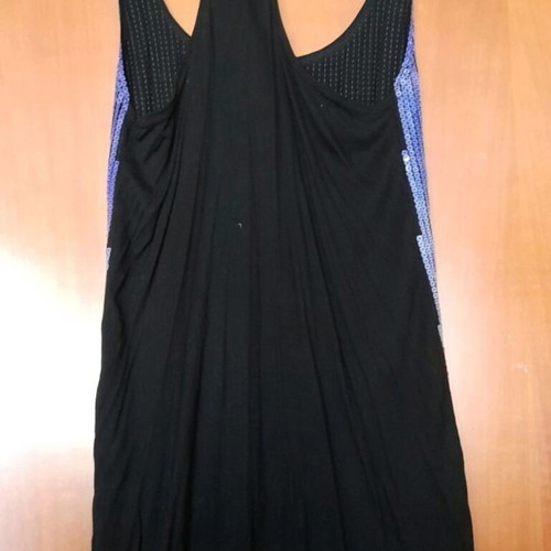Bershka mini rock sequin dress like new, blue multicolor