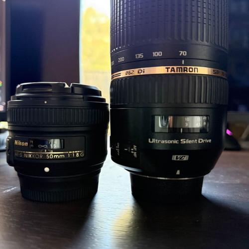 Nikon D500 camera kit like new with lenses and batteries