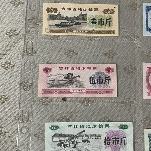 Vintage Chinese Liangpiao Ration Coupons collection of 13 (1975-1978)
