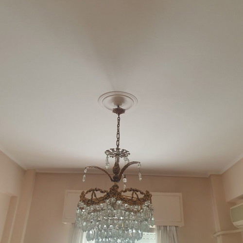 Crystal chandeliers, 2 pieces, 2 sizes