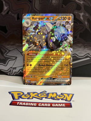 Rampardos Ex Pokémon TCG card like new, double rare, pitch black