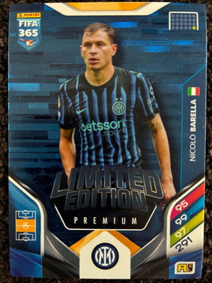 Adrenalyn 2026 Limited Edition Premium card like new Nicolo Barella