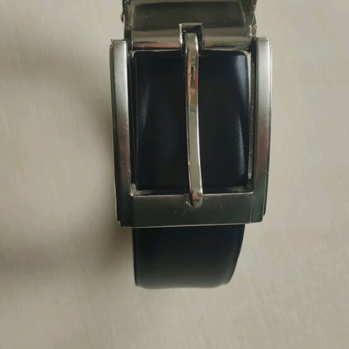 Glou men's suit set like new, black, with leather belt