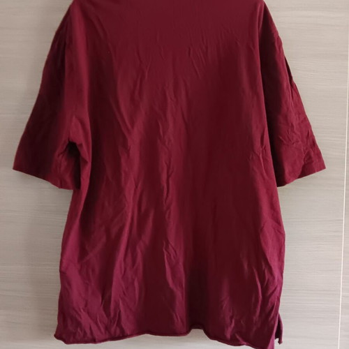 Women's short-sleeve blouse used, dark red, sizes L and XL