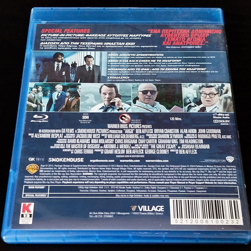 Argo Blu-Ray new, drama historical thriller with subtitles
