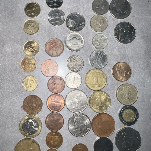 Various old coins used from different countries