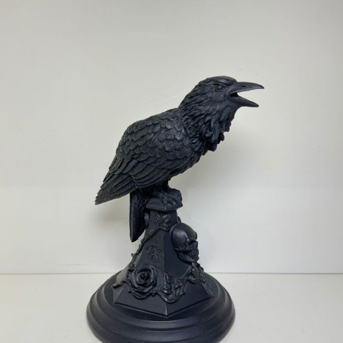 Alchemy Gothic candle holder, black resin, 17cm