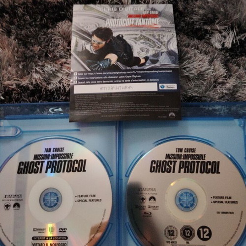 Mission Impossible Fantom Protocole Blu-ray + DVD σαν καινούργιο