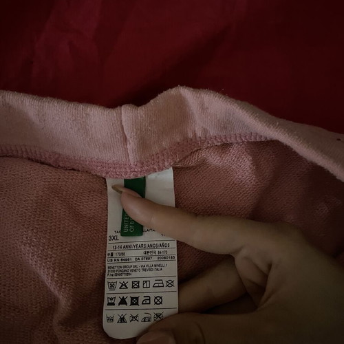 Benetton sportswear like new, pink, for ages 13-14