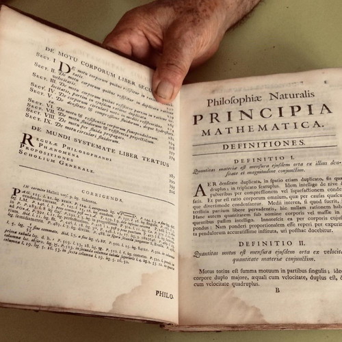 Philosophiæ Naturalis Principia Mathematica by Newton used, third edition 1726