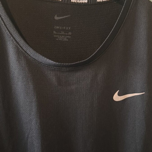 Nike T-shirt running dri fit καινούργιο, XL, μαύρο