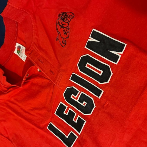 Legion 23 T-shirt used, pique short sleeve, size XL, red