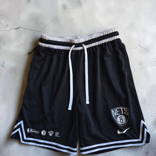 Nike NBA Brooklyn Nets 75th Anniversary Mesh Basketball Shorts, black large