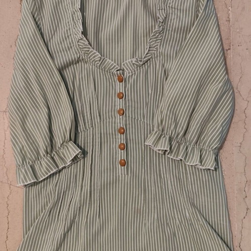 BSB shirt-blouse used, pistachio, 3/4 sleeves, size M