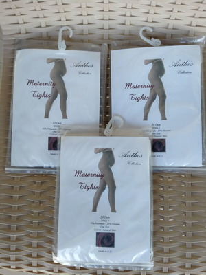Καλσόν εγκυμοσύνης καινούργια, πακέτο 3, one size, στο χρώμα δέρματος και μαύρο
