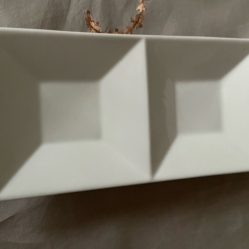 Ceramic double nut bowl new