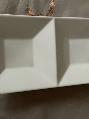 Ceramic double nut bowl new