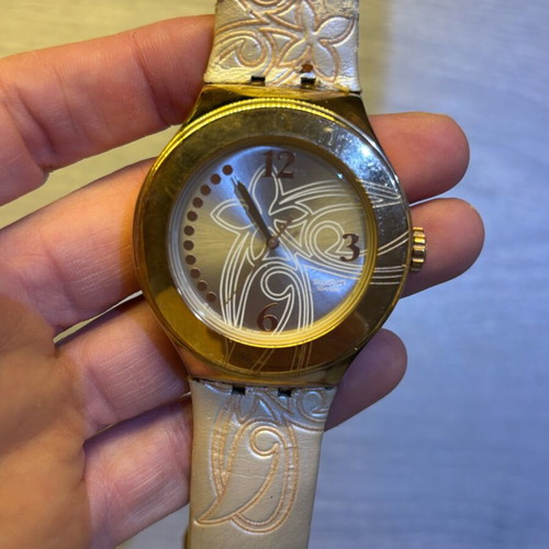 Swatch wristwatch women's used, beige