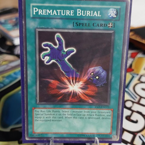 Premature Burial Yu-Gi-Oh! spell card