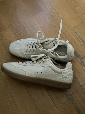 H&M canvas sneakers beige size 39
