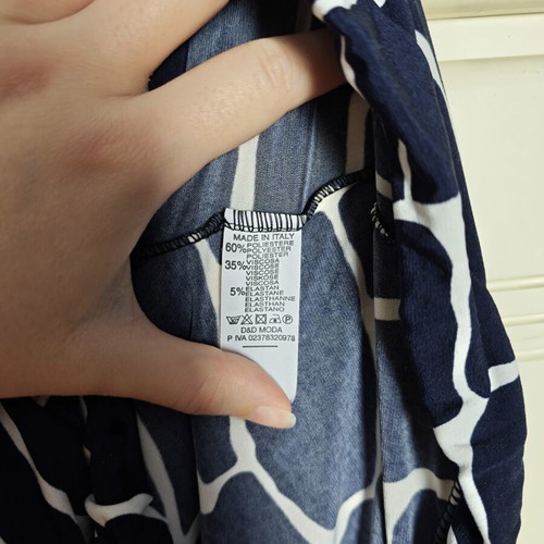 Airy pants like new, white and blue, sizes L/XL