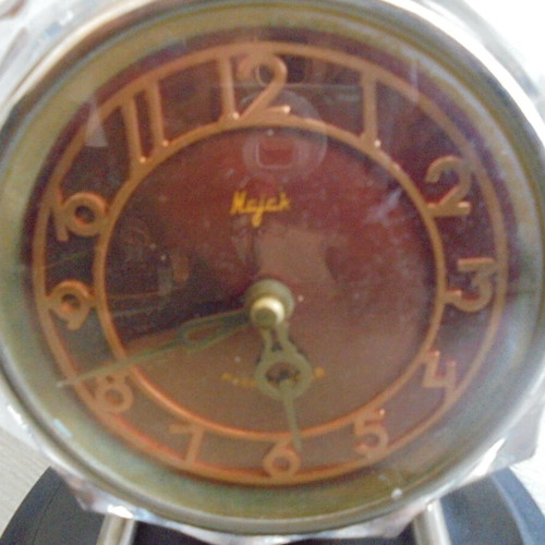 Mayak Soviet Vintage Table Clock Mechanical Used