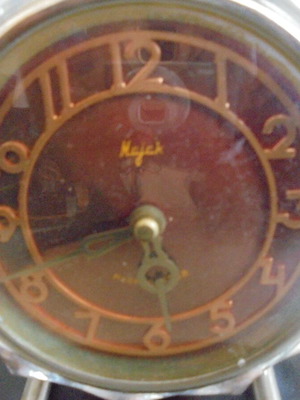 Mayak Soviet Vintage Table Clock Mechanical Used