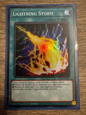 Lightning Storm YuGiOh card new