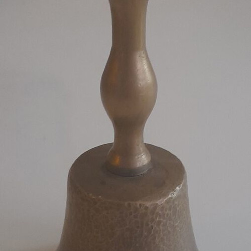 Old iron school bell like new